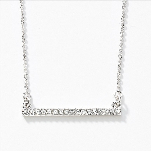 Pave Bar Necklace by Touchstone Crystal - Picture 4 of 4